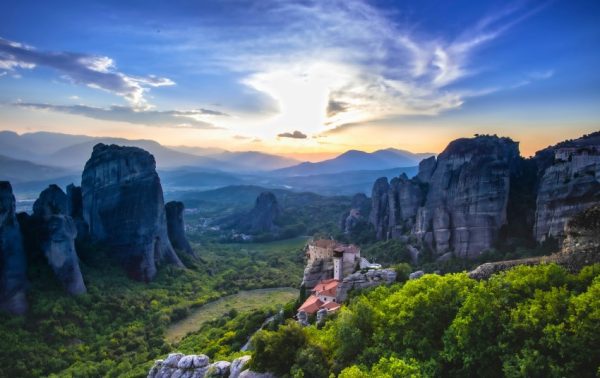 Vistas desde el tour por Meteora